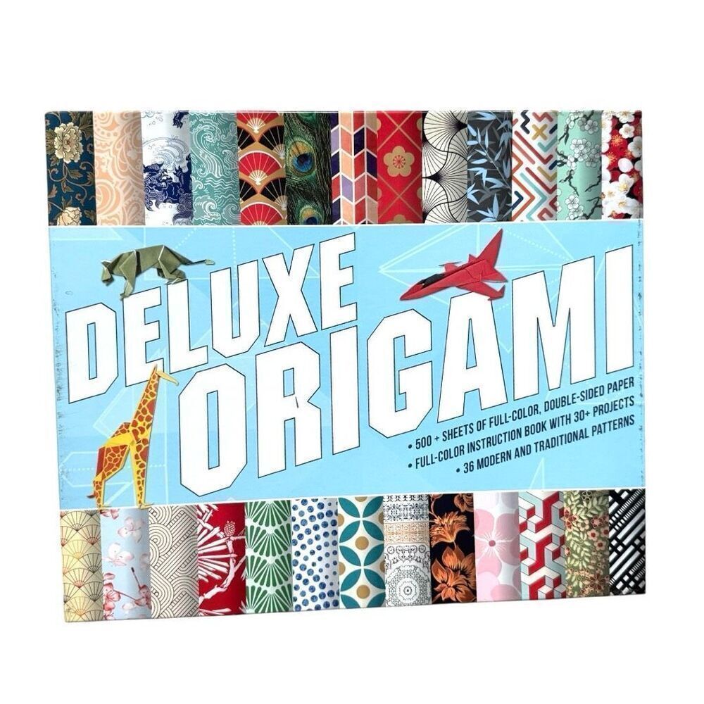 New Deluxe Origami More Than 500 Sheets of Double-Sided Paper Plus 30 Projects